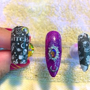 Witchy press ons ( any shape or length )